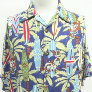 Warner Bros Store Looney Tunes Surfboard Shirt LG